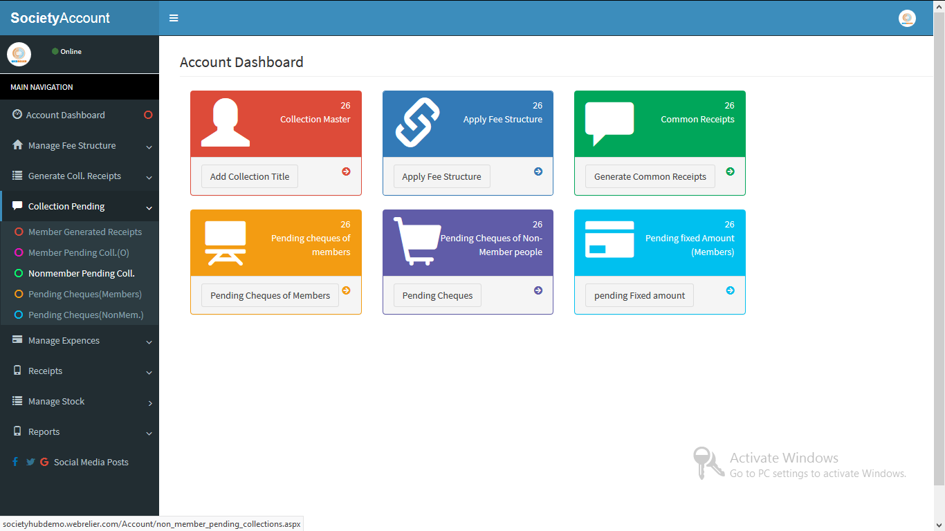 Society Billing System